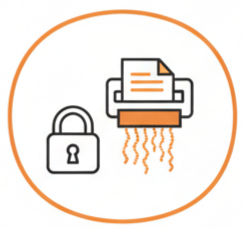 Confidential Waste Disposal Icon