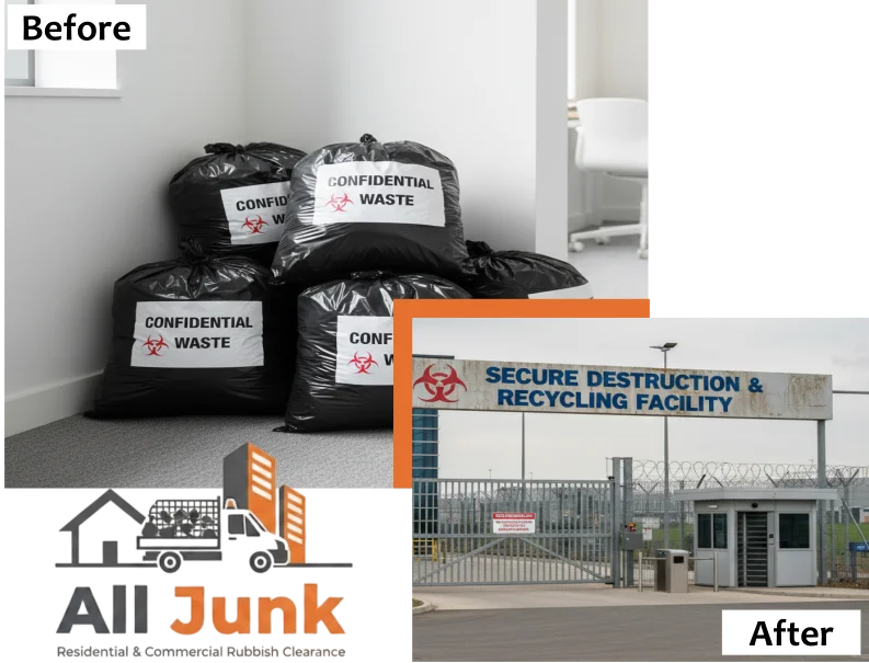 Confidential Waste Disposal by All Junk in Surrey and London