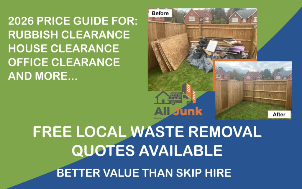 2026 Rubbish Clearance Prices In Surrey and London