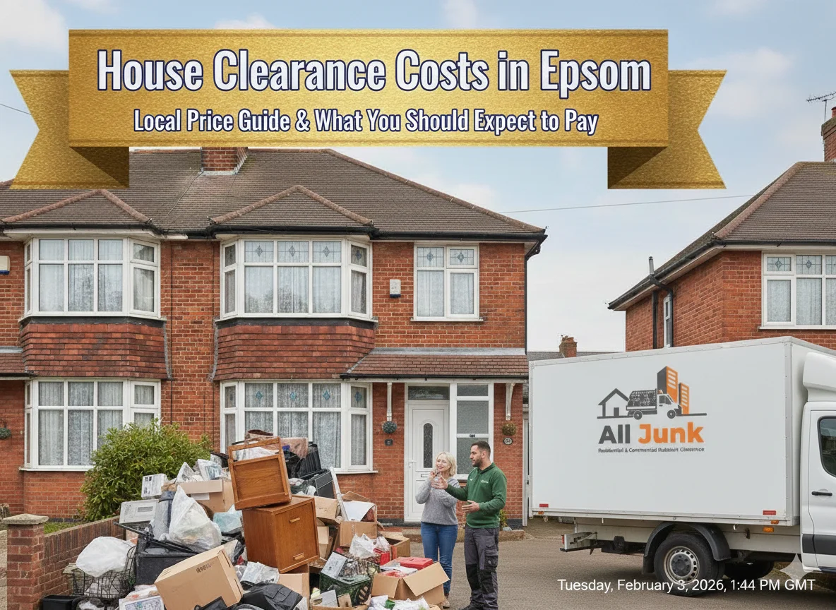 House Clearance Costs in Epsom – Local Price Guide & What You Should Expect to Pay by All Junk in Epsom