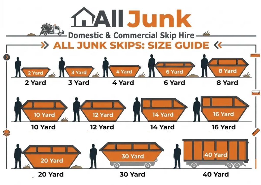 Chessington Skip Hire Size Guide - All Junk